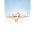 thumbnail image 5 of JewelersClub 0.925 Sterling Silver Heart Friendship Ring for Women | Personalized I Love You Heart Symbol Band, 5 of 5