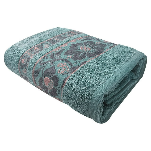 Toalla Medio Baño colores varios, 140x70cm - Suave Y Absorbente- Cenefa Bordada