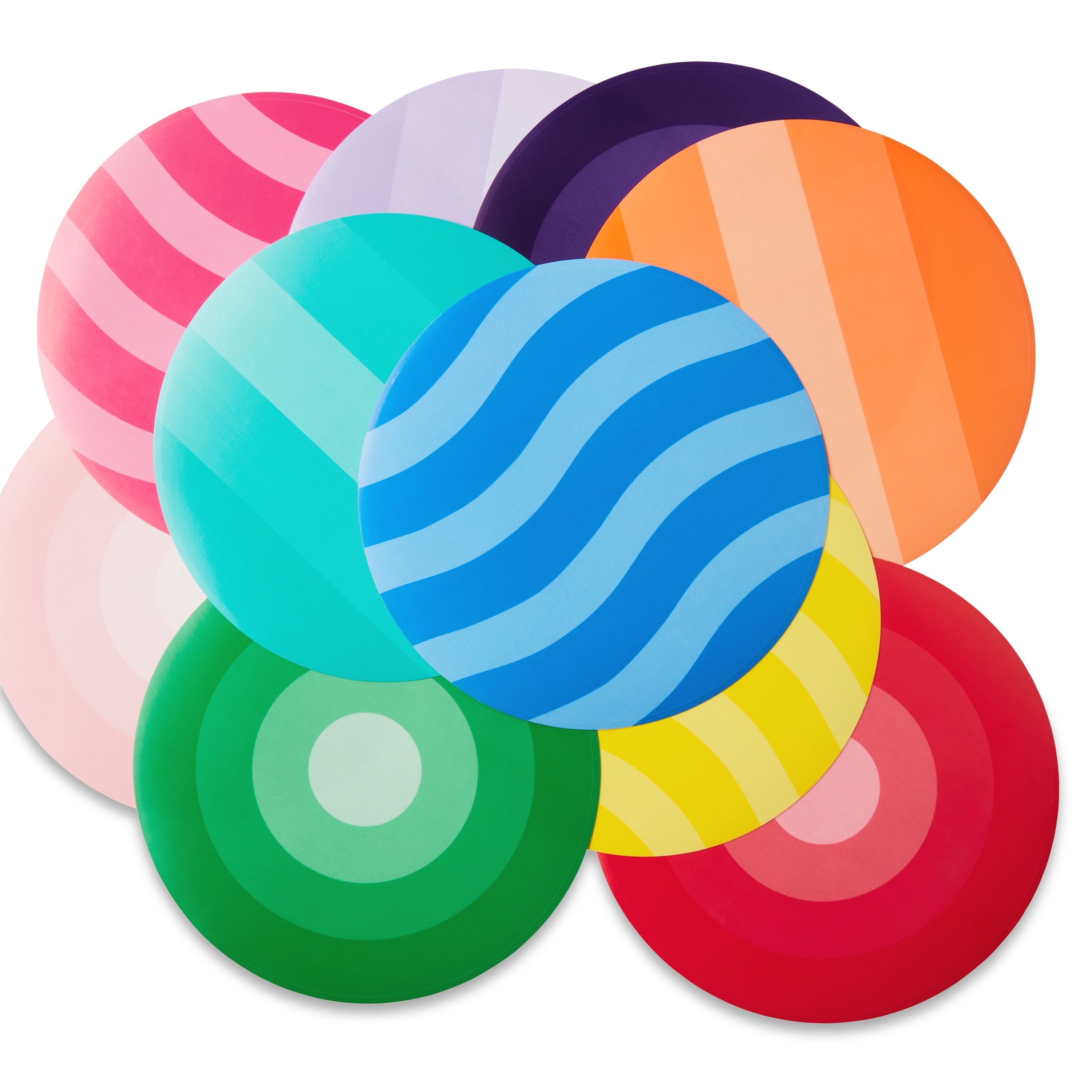 Pen + Gear Reusable Adhesive Multicolor Seat Markers, 10 Count, Unisex Ages 5+