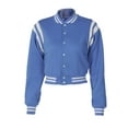 thumbnail image 1 of xiaxaixu Female Coat, Autumn Contrast Color Stand Collar Long Sleeve Jacket, 1 of 7