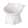 thumbnail image 4 of Comedero elevado para gatos, comedero de cerámica inclinado para gatos, comedero elevado para gatos blanco, 4 of 9