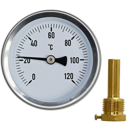 

Thermometer for grill 1/2 installation analogue 120°C calibrated Thermometer