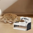 thumbnail image 4 of BotaniNest Bol Surélevé pour Chats d'Intérieur Plateforme Support Hauteur Réglable, 4 of 4
