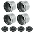 thumbnail image 1 of Unique Bargains 4pcs 1.98' Trailer Axle Dust Cap Cup Grease Cover with 4pcs Rubber Plugs Set for Trailer Camper RV, 1 of 6
