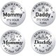 thumbnail image 1 of 2 monedas de desafío para padres primerizos, con grabado divertido, de doble cara., 1 of 7