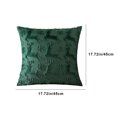 thumbnail image 3 of HongHeng Christmas Pillow Covers 17" x 17", Soft Plush Faux Fur with 3D Embroidery Reindeer Design for Home Christmas Decor Sofa, Couch, Party, Skin-Friendly, 3 of 6