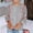 Gray plus size knitted sweater a1, variant on Women's Plus Size 3/4 Sleeve Knitted Sweater Casual Boho Tops Round Neck Pullover Long Sleeve Shirts Fall Winter Fashion Clothes, Khaki S