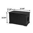 thumbnail image 6 of Merry Products Decorative Bench with Enclosed Cat Litter Washroom Box, Black, 6 of 6
