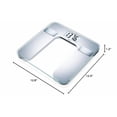 thumbnail image 2 of Analizador de grasa corporal Beurer, IMC, multiusuario y reconocimiento, báscula digital para baño, pantalla XL, BF130, color plata, 2 of 2