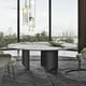 thumbnail image 3 of Stainless Steel Marble Kitchen Tables For Dinner Modern Long Rectangular Pandora Glossy Slate Dining Table Indoor Furniture My Lux Decor Round, 3 of 17