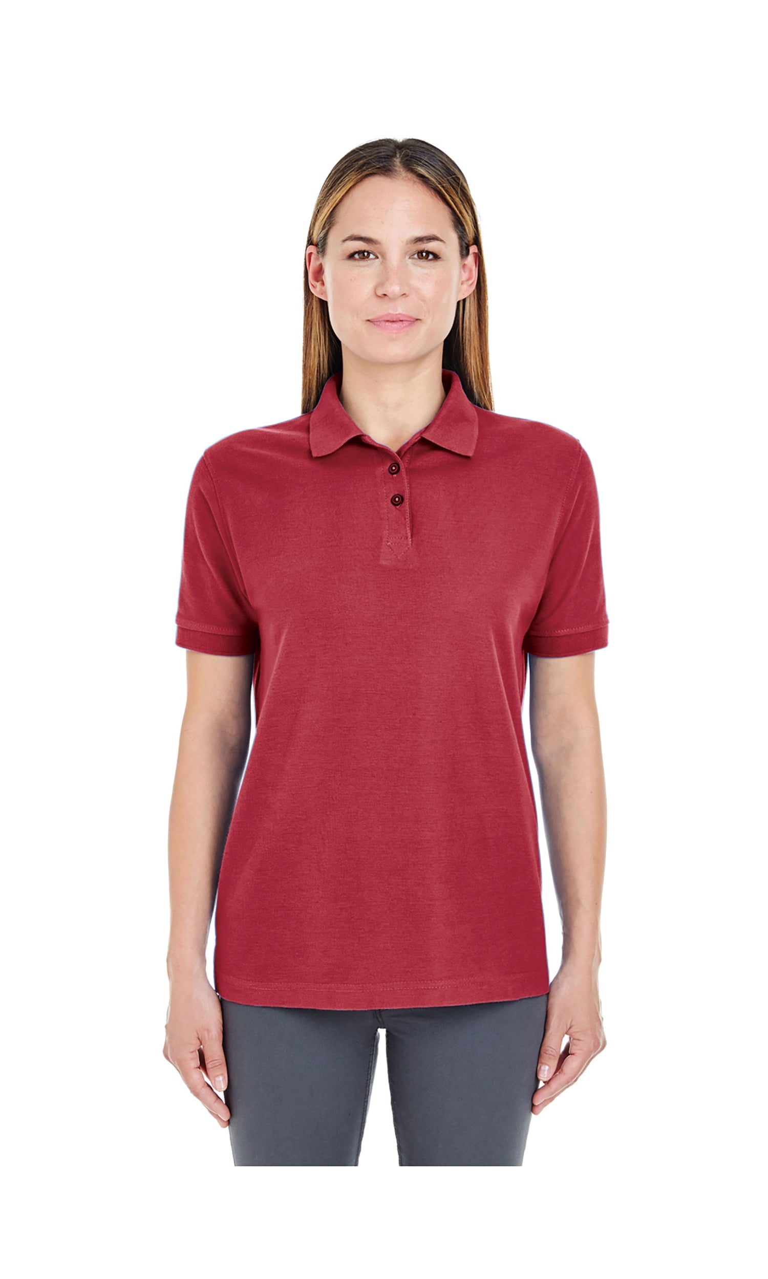 UltraClub Women's Whisper Pique Polo 