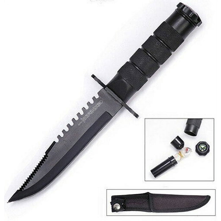 8.5 Fishing Hunting Survival Knife w/ Sheath Bowie Survival Kit