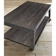 thumbnail image 3 of Bowery Hill Lift Top Wood Coffee Table with Casters, Rustic Distressed Tobacco, 3 of 8