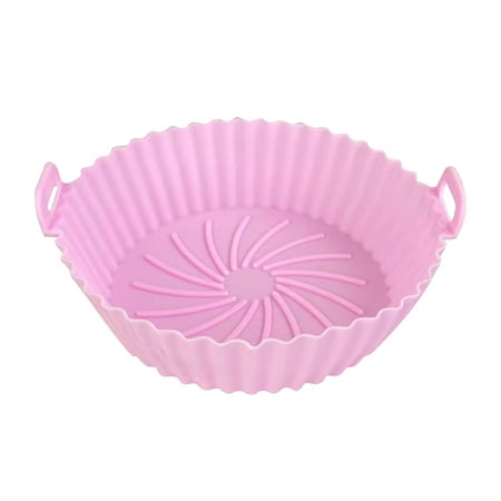 

Tepsmf Air Fryer Accessories Air Fryer Silicone Pot Air Fryer Silicone Baking Pan Air Fryer Tray Round 20*16*7.820cm Kitchen Gadgets