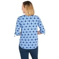 thumbnail image 2 of Larky Lark Womens Geometric Puff Print Knit Top, 2 of 5