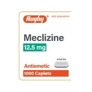 Rugby Antiemetic Meclizine 12.5 mg - 100 Caplets