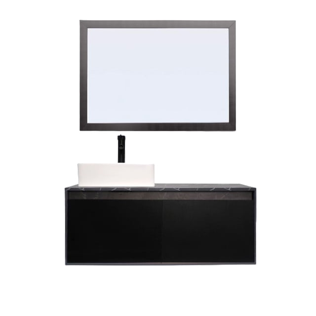 Gabinete De Baño GOVA Con Espejo Decorativo Minimalista