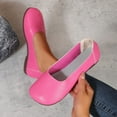 thumbnail image 4 of HAOTAGS Womens Closed Toe Shoes Flat Spring Summer Dressy Shoes Hot Pink Size 9, 4 of 8