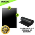 thumbnail image 5 of Aluf Plastics 45 Gallon Trash Can Liners (100 Count) - 40" x 46" - Thick 1.5 MIL Equivalent Black Trash Bags for Bathroom, Kitchen, Office, Industrial, Commercial, Recycling and More, 5 of 8