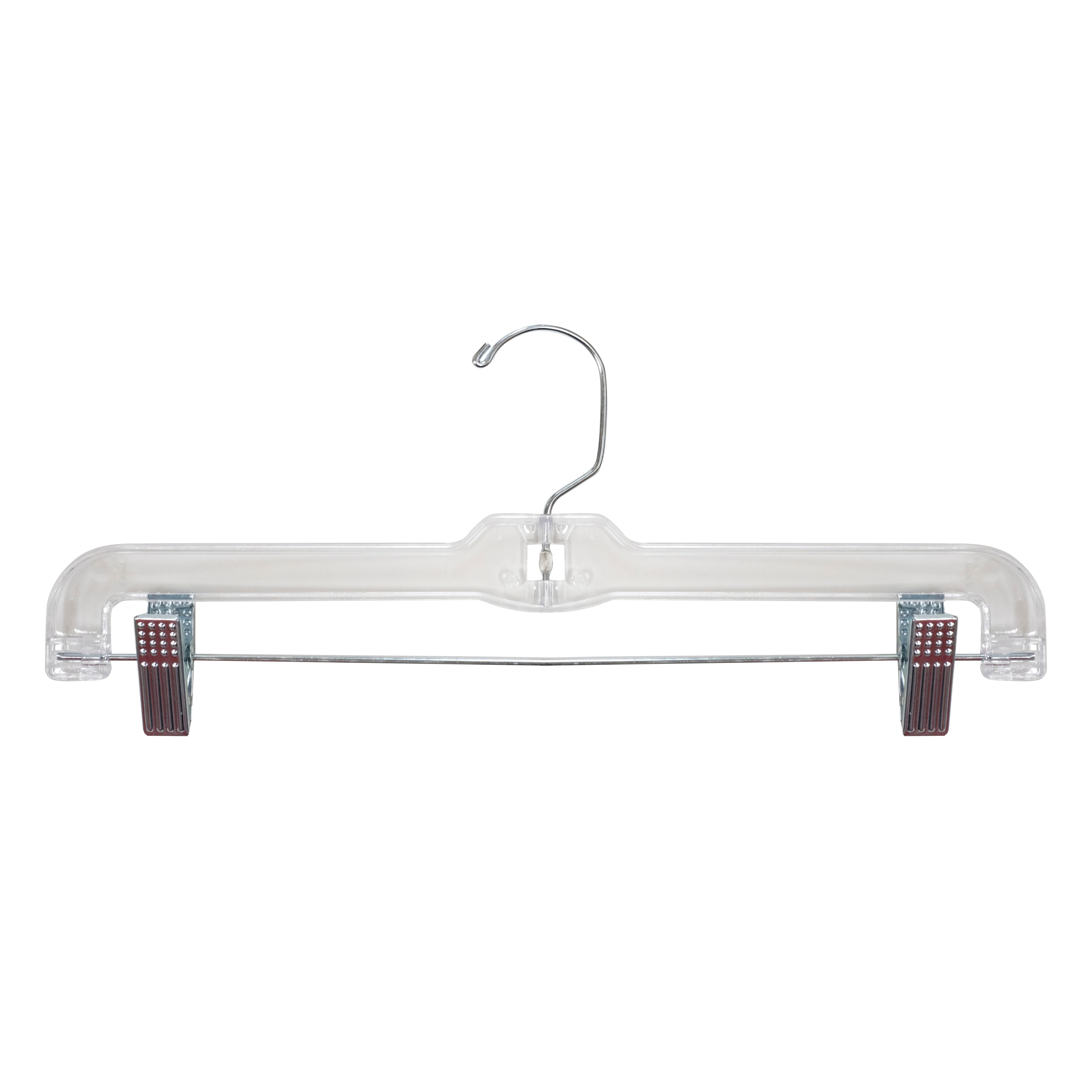Hanger With Clip Whitmor Crystal Skirt/Slack Hangers W/Clips S/2 Set of 2