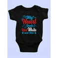 thumbnail image 3 of My Heart Beats Red White Blue Bodysuit Infant -Image by Shutterstock,  18 Months, 3 of 4