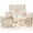 Beige, variant on Birthday Gifts Basket for Women & Teen Girls, 8 PCS Trendy Stuff with Empowering Challenges Makeup Brushes & Bag, Positive Wrapped Gift Box for Daughter Niece, Beige