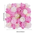 thumbnail image 3 of ToppiJoy 15*15in Artificial Flower Wall Panels, Reusable Artificial Floral Backdrop for Wedding Party Home Photo Background Photography (6Pcs, White+Pink), 3 of 15