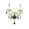 thumbnail image 1 of Elegant Lighting St. Francis Transitional 2 Light Royal Crystal Gold Wall Sconce, 1 of 1