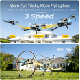 thumbnail image 4 of JoyStone Foldable Drone with 1080P Camera for Adults, RC Quadcopter with 4.3″ HD Screen Controller, Brushless Motor, Obstacle Avoidance, Optical Flow, 2 Batteries, Gift for Beginners, 4 of 13