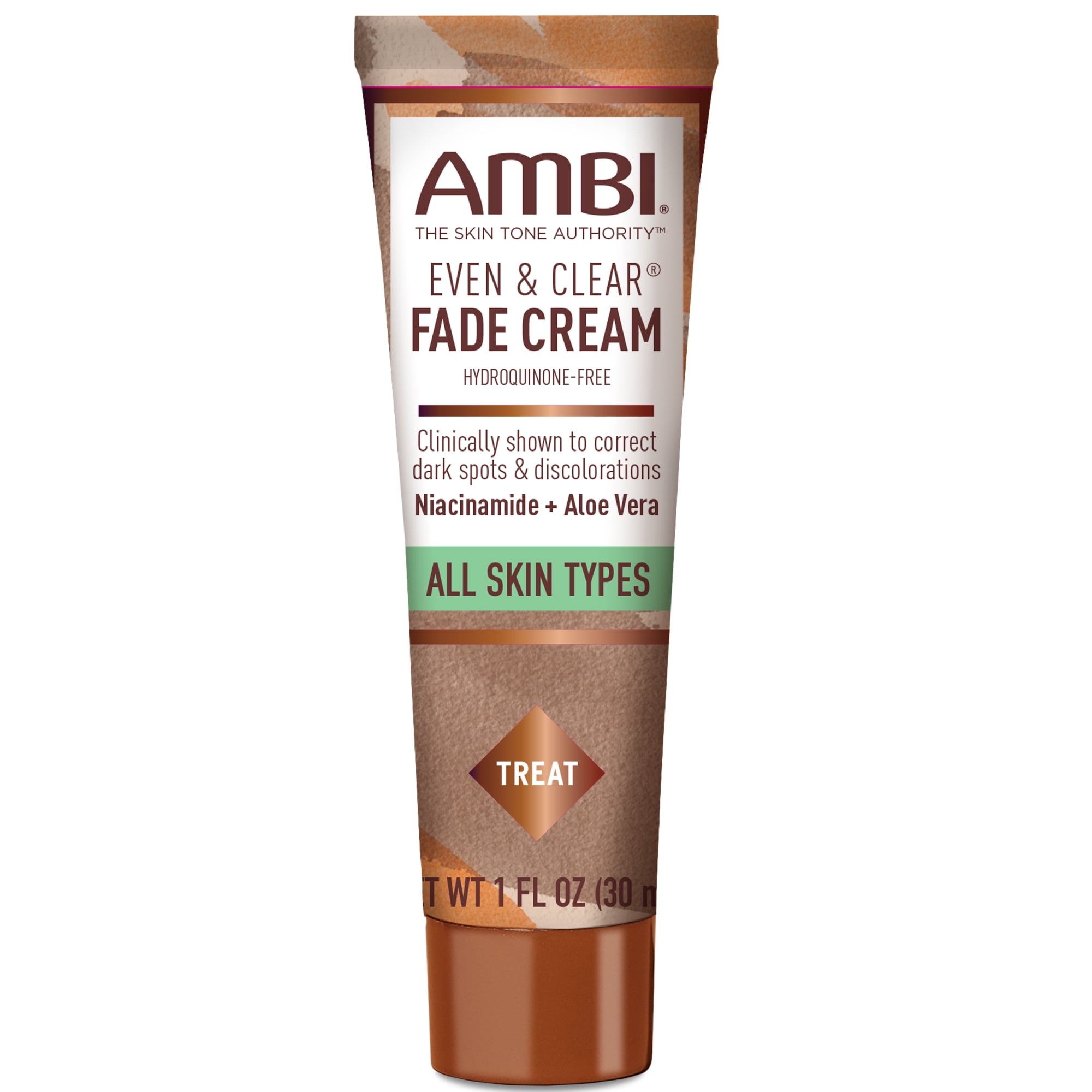 AMBI Even & Clear Facial Fade Cream, Hydroquinone Free, 1 oz