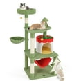 thumbnail image 1 of Gymax 52'' Tall Christmas Cat Tree w/ Sisal Scratching Posts Gift Box Shaped Condo, 1 of 10