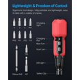 thumbnail image 2 of Precision screwdriver set, USB rechargeable cordless screwdriver with LED light, 9 screwdriver bits, automatic and manual modes, portable repair tools, 2 of 5