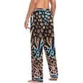 thumbnail image 5 of Men's Pajama Pants with Pockets Sleepwear Lounge Pants Stretch Casual Animals Stripeabstract, 5 of 6
