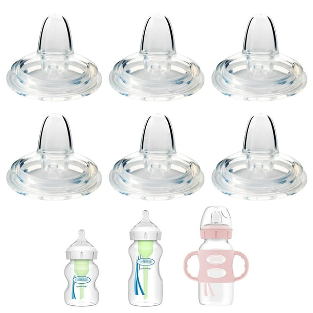 Tetinas para Biberón con Boquilla XUNICUTE de Silicona Suave, Paquete de 6