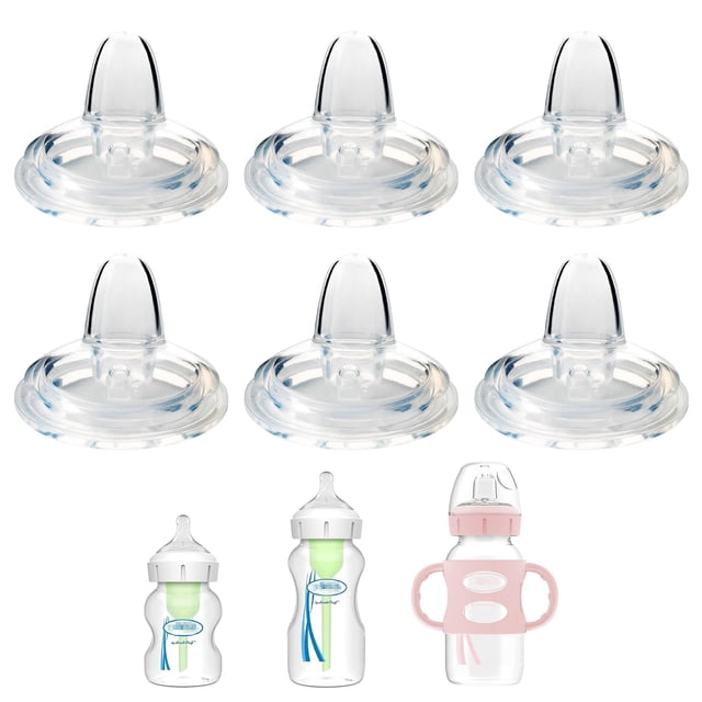 Tetinas para Biberón con Boquilla XUNICUTE de Silicona Suave, Paquete de 6