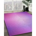 thumbnail image 3 of Ahgly Company Machine Washable Indoor Square Transitional Violet Purple Area Rugs, 7' Square, 3 of 7