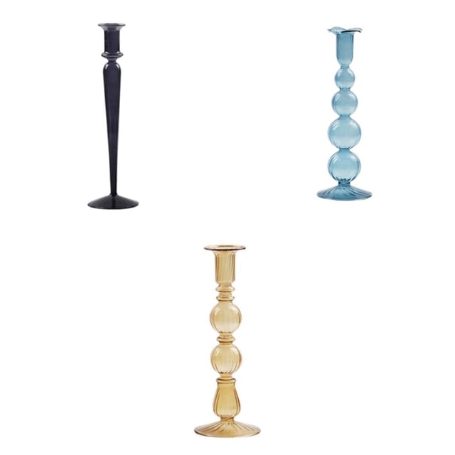 3 portavelas de cristal elegante, candeliere para fiestas, , vacaciones, decoración de