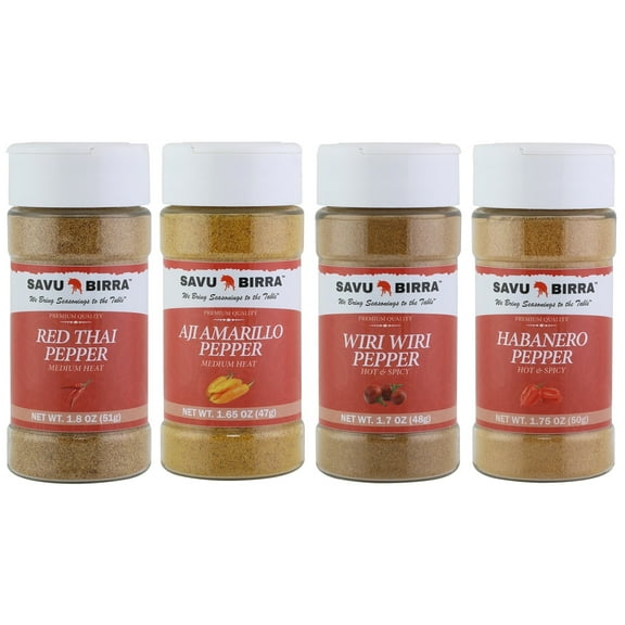 Assorted Chile Peppers Red Thai, Aji Amarillo, Wiri Wiri, Habanero