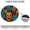 thumbnail image 6 of Halloween Colorful Jack Lanterns Round Fitted Tablecloth with Elastic Edge,Dining Table Cover Waterproof,Outdoor Round Tablecloth for Camping,Dining,Indoor and Outdoor, 6 of 7