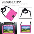 thumbnail image 2 of Case for iPad 9.7 6th 5th Generation, iPad Air 1 / Air 2, Rugged Shockproof Heavy Duty Protective Silicone Back Cover with Kickstand Pencil Holder Shoulder Strap for Kids,Rose, 2 of 6