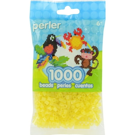 Perler Pearl Beads 1,000/Pkg-Yellow Glitter