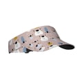 thumbnail image 2 of Yiaed Cute Hand Drawn Bear Print Sport Sun Visor Hats Adjustable Empty Top Baseball Cap Cotton Ball Caps for Women and Men, 2 of 5