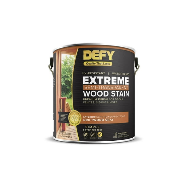 Defy Extreme Wood Stain Driftwood Gray Gal Walmart Com