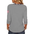 thumbnail image 5 of Fabrcox S-5XL 1776-2026 250 Anniversary USA Shirts Flag Print 3/4 Length Sleeve 4th of July Tee Shirts for Women Independence Day Celebration Freedom Patriotic Shirt Women, 5 of 5