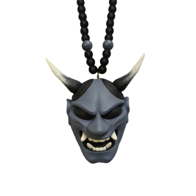 Colgante Colgante De Coche Con Samurai Hannya Japonés Oni Casco Coche Espejo Retrovisor Encanto Colgante De Moda Decoración De Coche seitruly AP006129-07