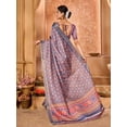 thumbnail image 5 of Ethnic Motifs Zari Block Print Saree - 28158640, 5 of 6