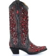 thumbnail image 2 of Corral Women's Crystal And Sequin Inlay Western Boot Snip Toe Black 8 1/2 M  US, 2 of 5