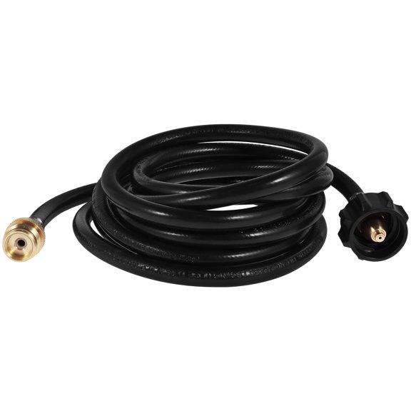 Propane Hose Adapter Brass 12FT Propane Connect Extension Hose 1lb to 20lb Leak-Proof Propane Tank Adapter Heat-Resistant Propane Converter Adapter for Most Gas Grills