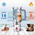 thumbnail image 4 of Christmas 40 Oz Tumbler with Handle Lid and Straw Stainless Steel Double Walled Vacuum Insulated Cup Merry Christmas Gifts Tumbler for Women Men Friends Outdoor Indoor, 4 of 6