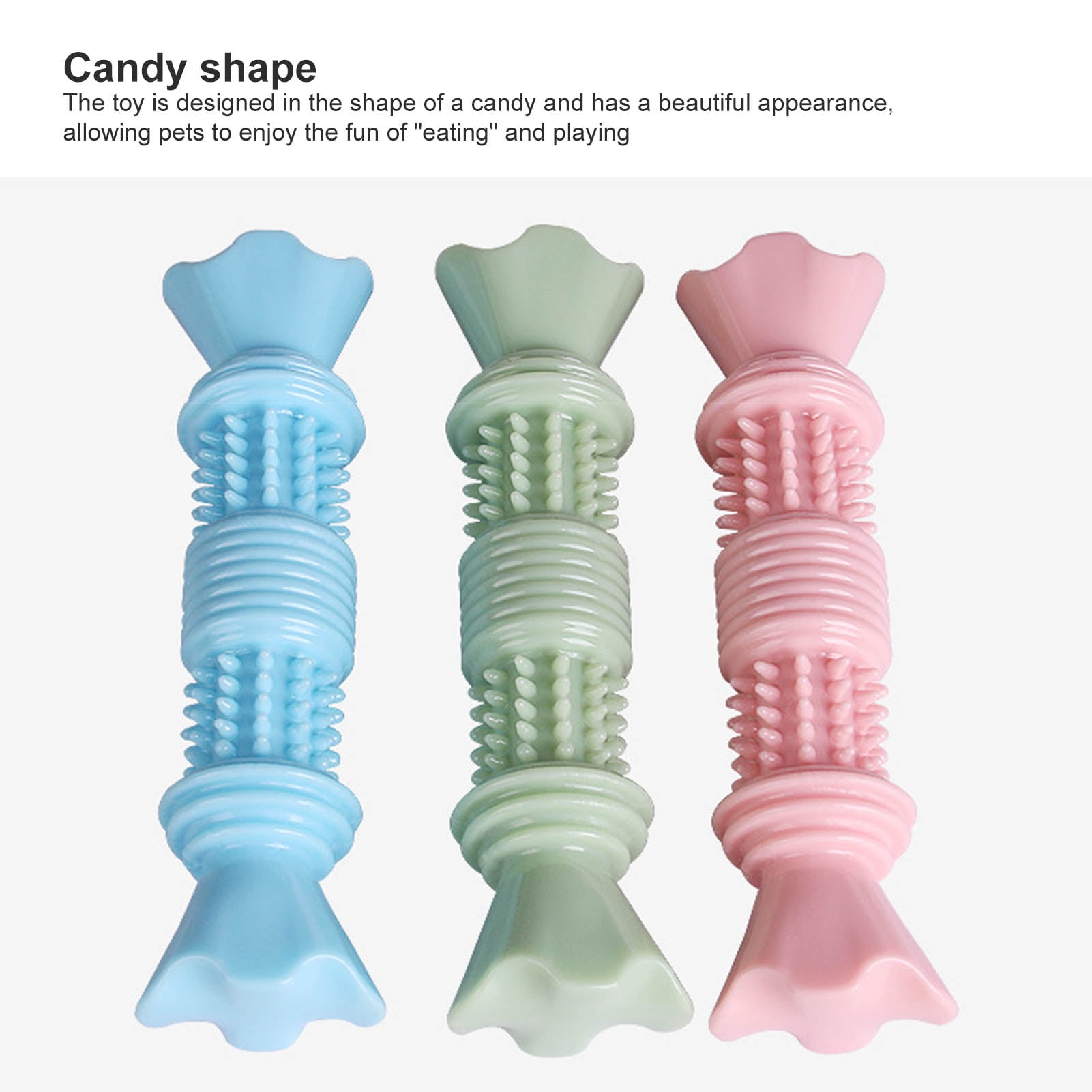 DOPI Molar Stick Toy Candy Shape Wear-resistant Reusable Puppy Teething Chew Toys Pet Gift